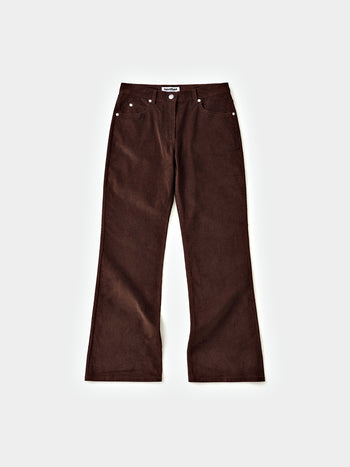 Flare Corduroy Pants (Brown)