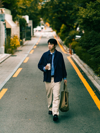 Washed Pocket Utility Jacket (Brown)