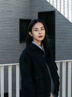 City Worker French Jacket (Blue Gray)