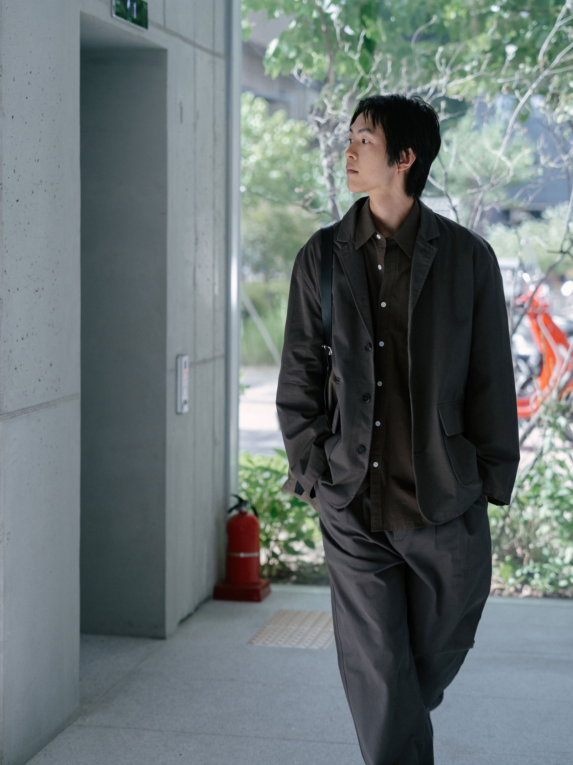 City Worker Club Jacket (Ash Brown)