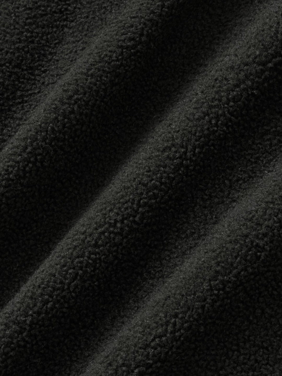 Two-tone Strap Fleece Jacket (Black)