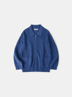 2way Zip-up Cardigan (Blue)