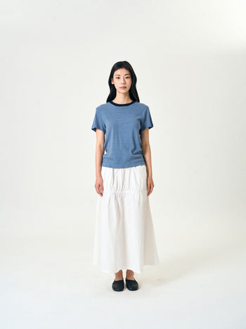 Classic Stripe Tee (Light Blue)