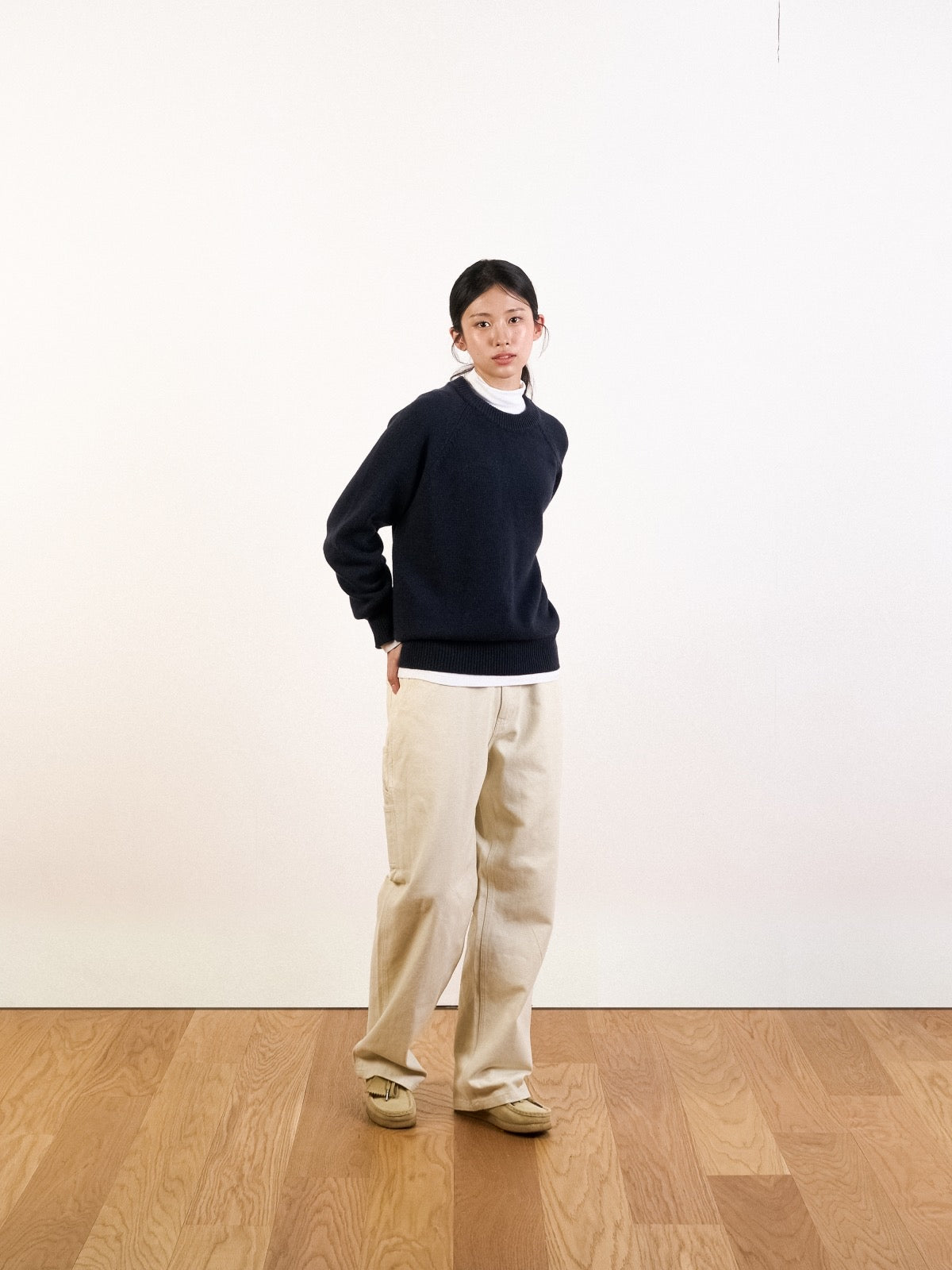 Heavy Cotton Carpenter Pants (Ecru)