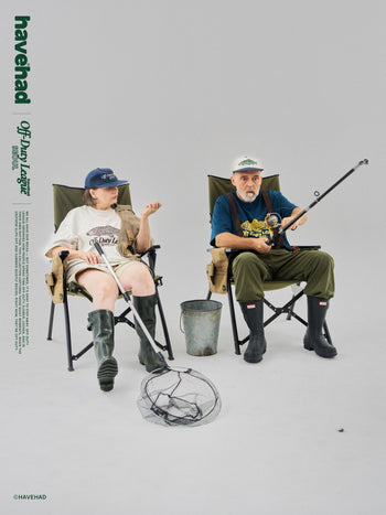 ODL Trout Soft Flat Cap (Ivory-Navy)