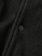 Two-tone Strap Fleece Jacket (Black)