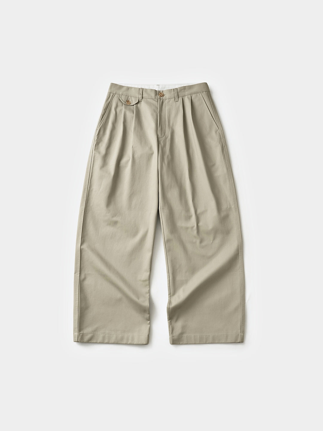 Everyday Pin-tuck Chino Pants (Beige)