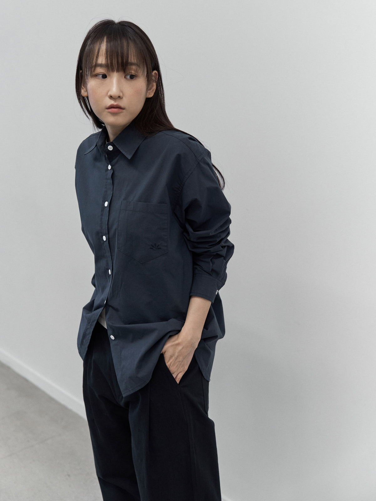 Essential Fine Shirts (Navy)