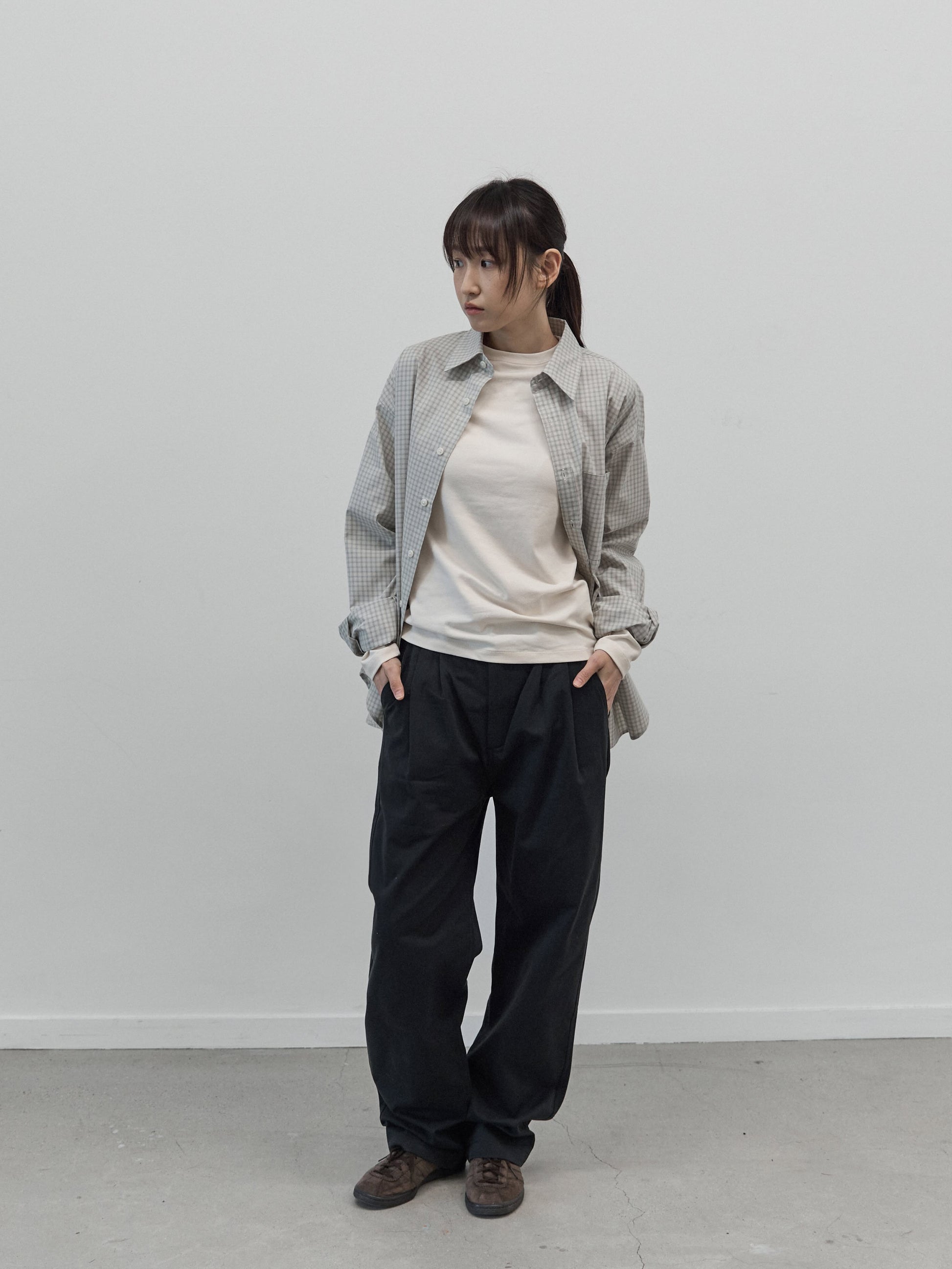 Mellow Slim Long Sleeves T-Shirt (Beige)