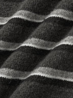 Classic Stripe Collar Knit (Stripe Gray)
