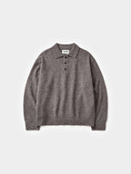 Shaggy Dog Collar Knit (Ash Brown)