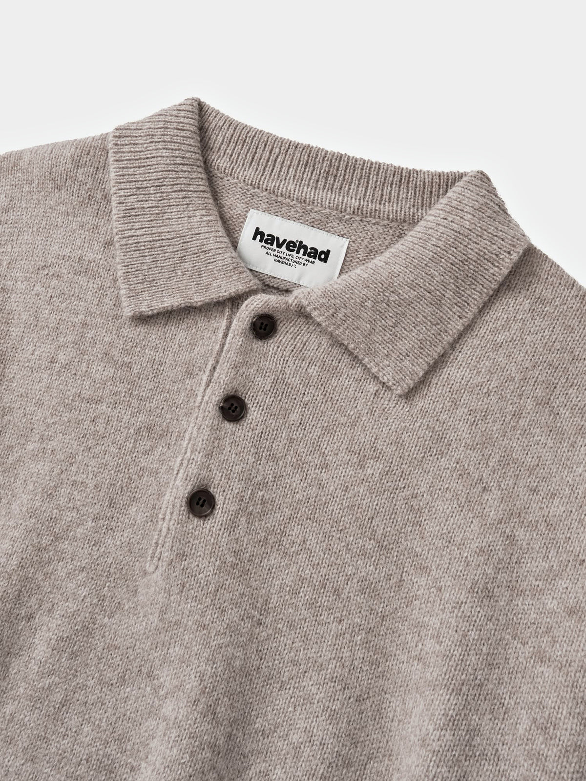 Shaggy Dog Collar Knit (Beige)