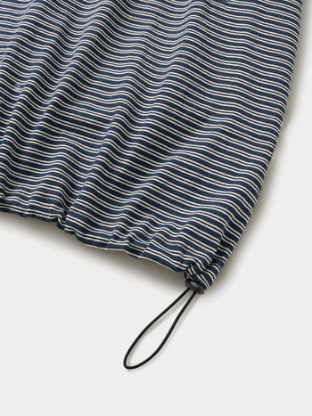 Relaxed Half Stripe String Tee (Stripe Navy)