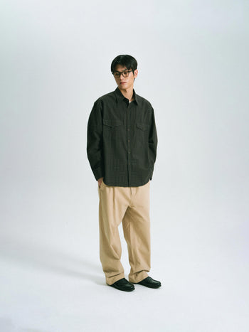 Classic Check Western Shirts (Brown)