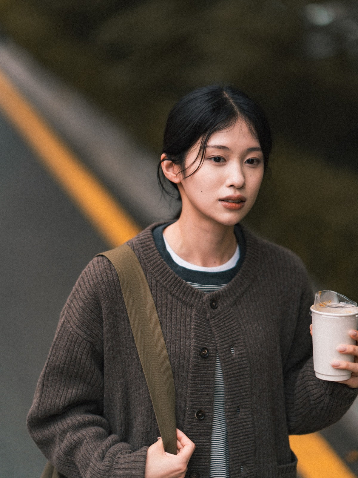 Daily Fine Wool Cardigan (Charcoal)
