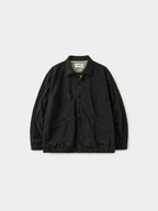 Two-tone Strap Fleece Jacket (Black)