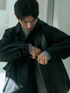 City Worker French Jacket (Blue Gray)