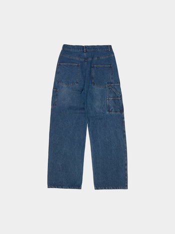 Heavy Cotton Carpenter Pants (Denim Blue)