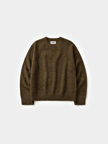 Shaggy Dog Round Knit (Brown)