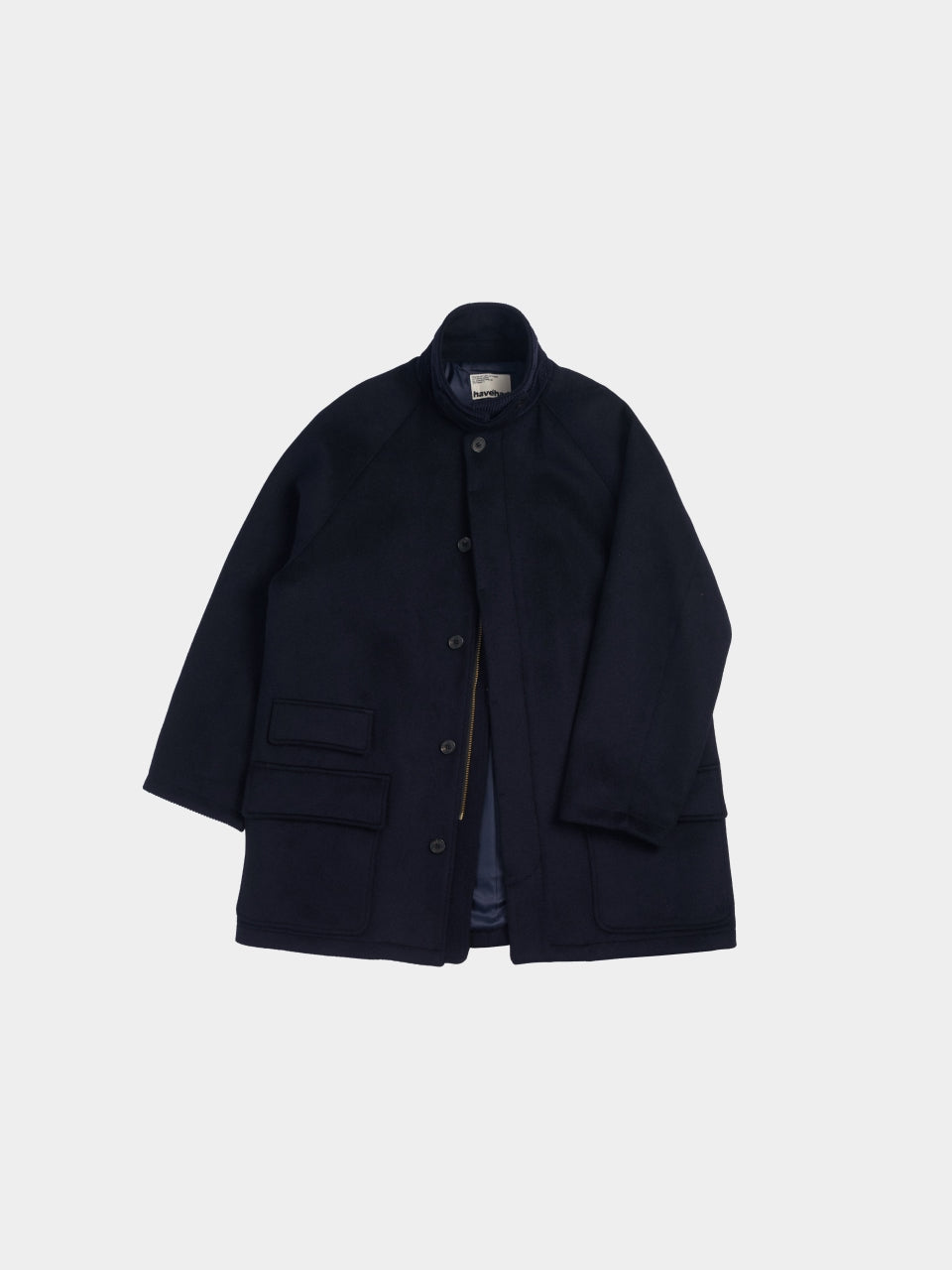 City Wool Half Coat (Navy) | Havehad