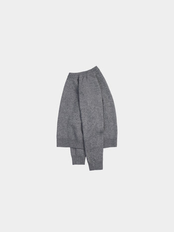 Yak Wool Crewneck Sweater (Gray)