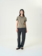Classic Stripe Tee (Brown)