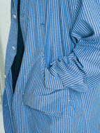 Field Pocket Shirt Jacket (Stripe White)
