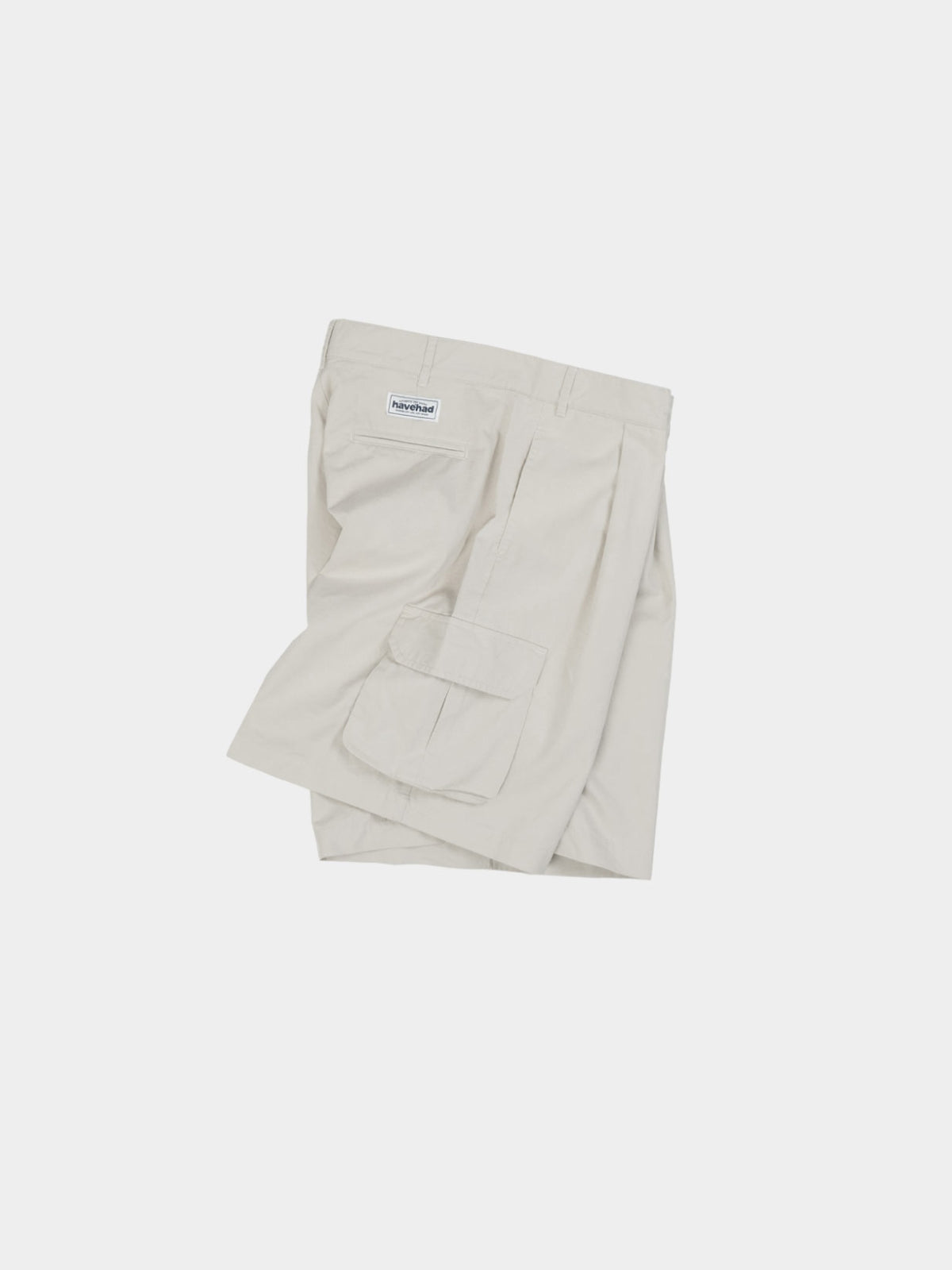 Utility Pin-tuck Cargo Shorts (Ecru)