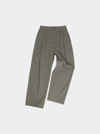 City Worker Pin-tuck Trouser (Khaki Gray)
