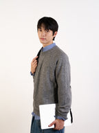 Yak Wool Crewneck Sweater (Gray)