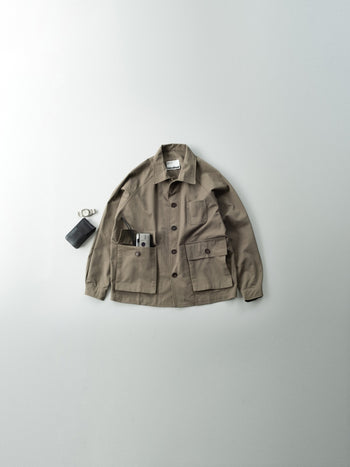 City Worker French Jacket (Khaki Gray)