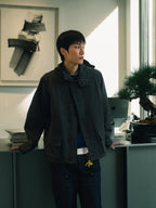 City Commuter Check Wind Jacket (Check Black)