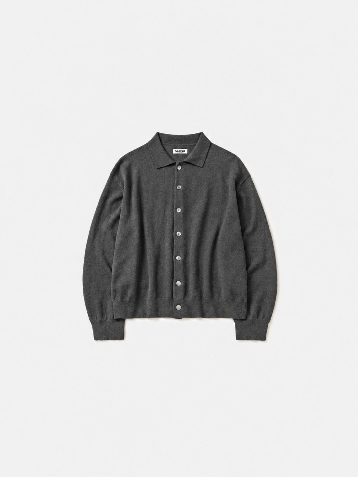 Daily Wool Collar Cardigan (Gray)