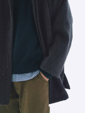 City Wool Half Coat (Black)