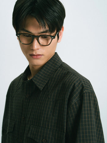 Classic Check Western Shirts (Brown)