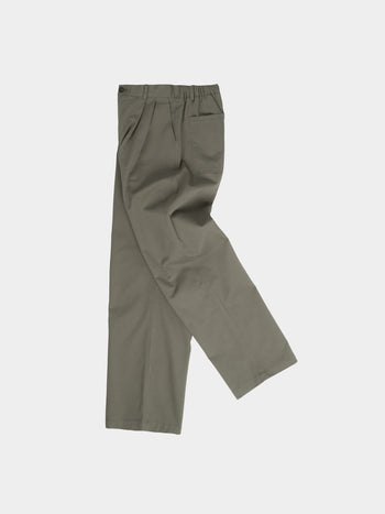 City Worker Pin-tuck Trouser (Khaki Gray)