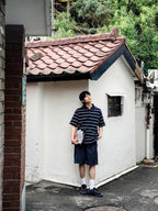 Utility Belted Work Shorts (Blue)