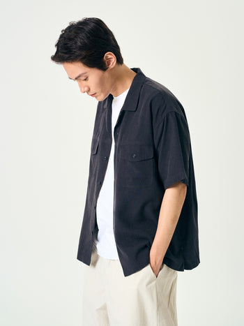 Double Pocket Slub Shirts (Navy)