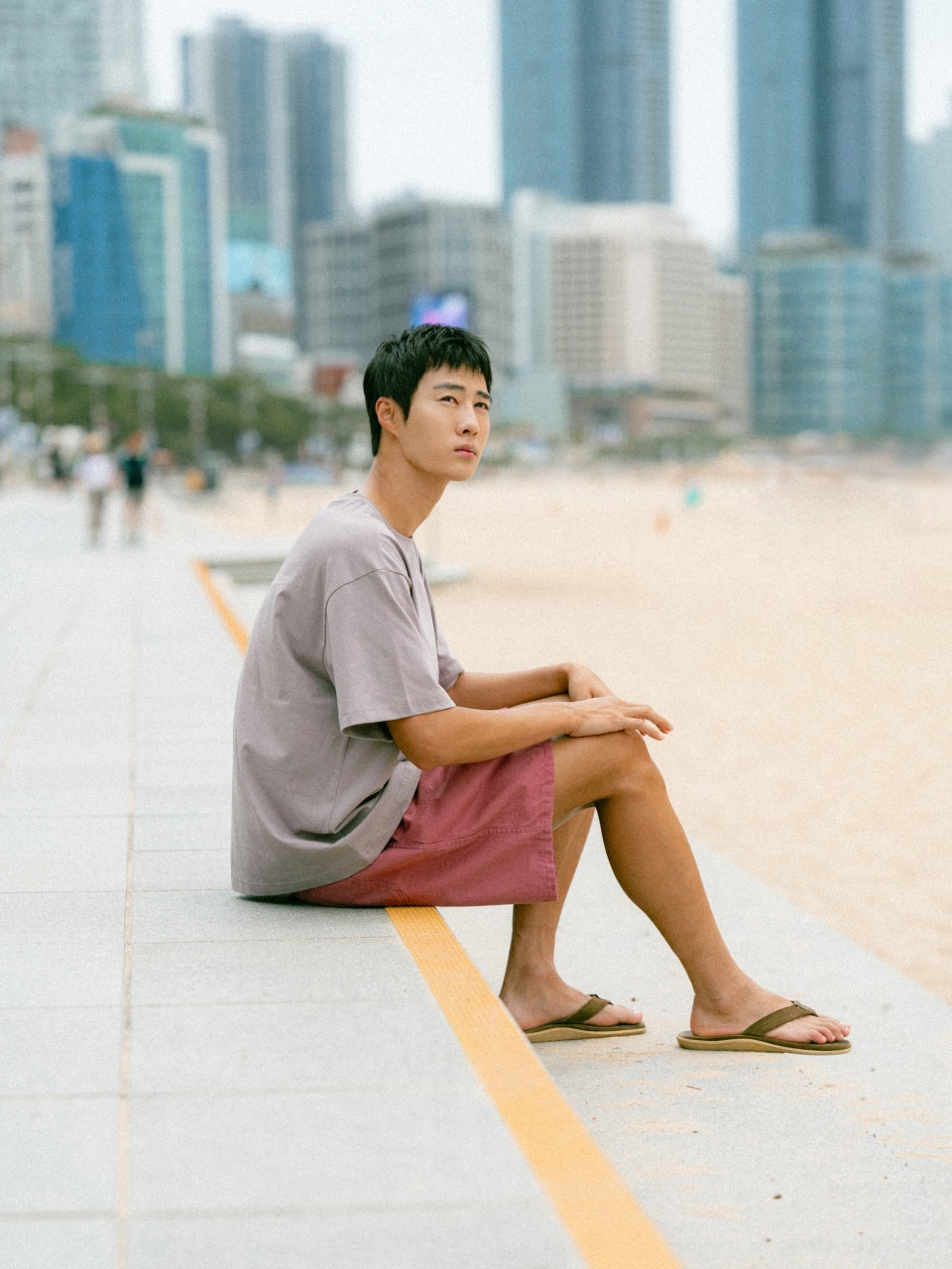 Weather in Waves Tee (Smoky Beige)