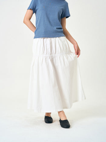 Light String Tiered Skirt (White)