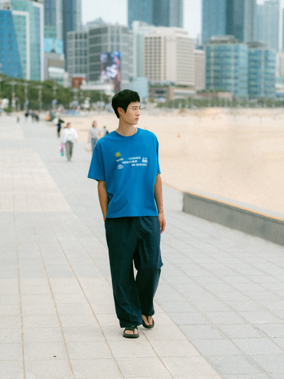 Weather in Waves Tee (Vintage Blue)