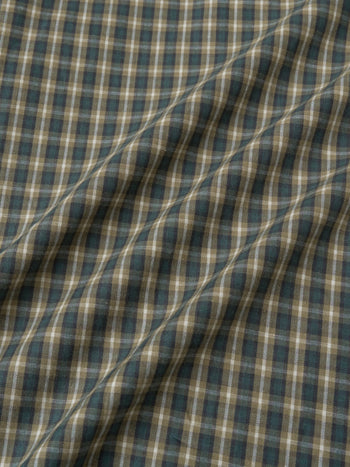 Classic Check Western Shirts (Olive Green)