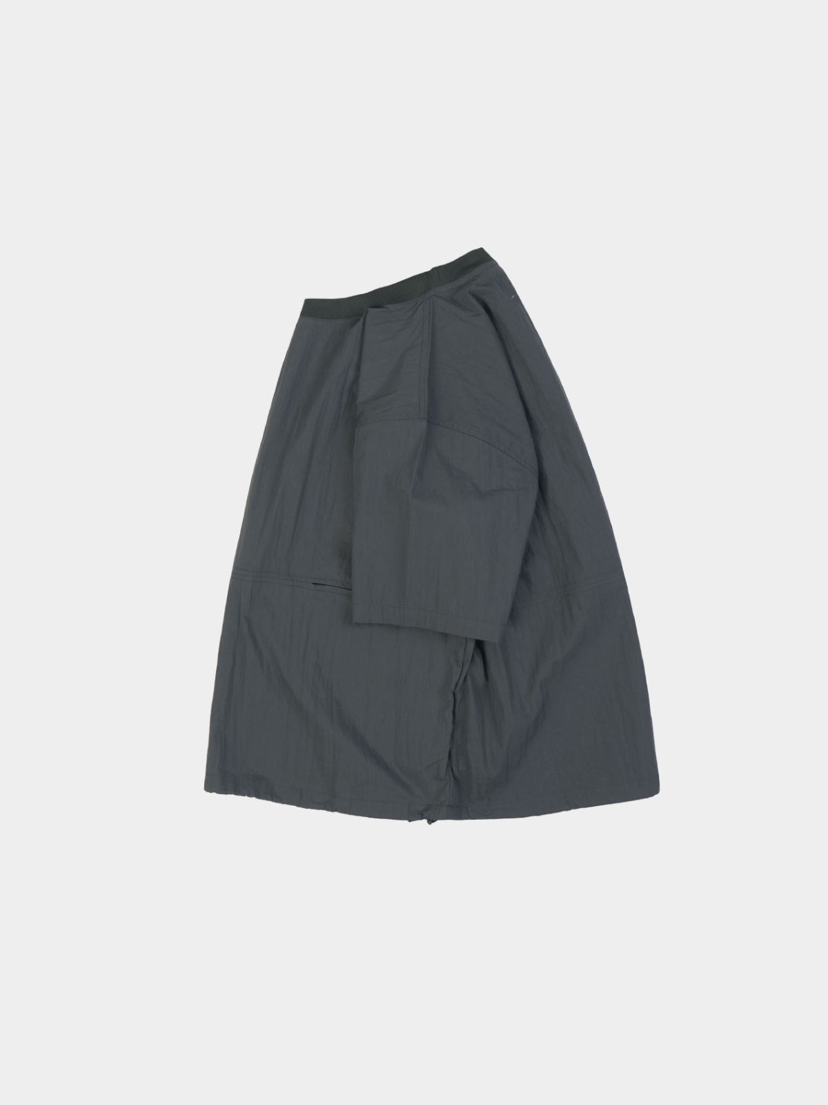Pocket Volume String Half Tee (Charcoal)