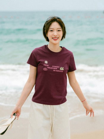 Weather in Waves Tee (Smoky Beige)