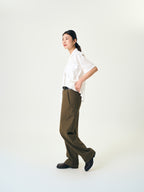 Double Pocket Slub Shirts (White)