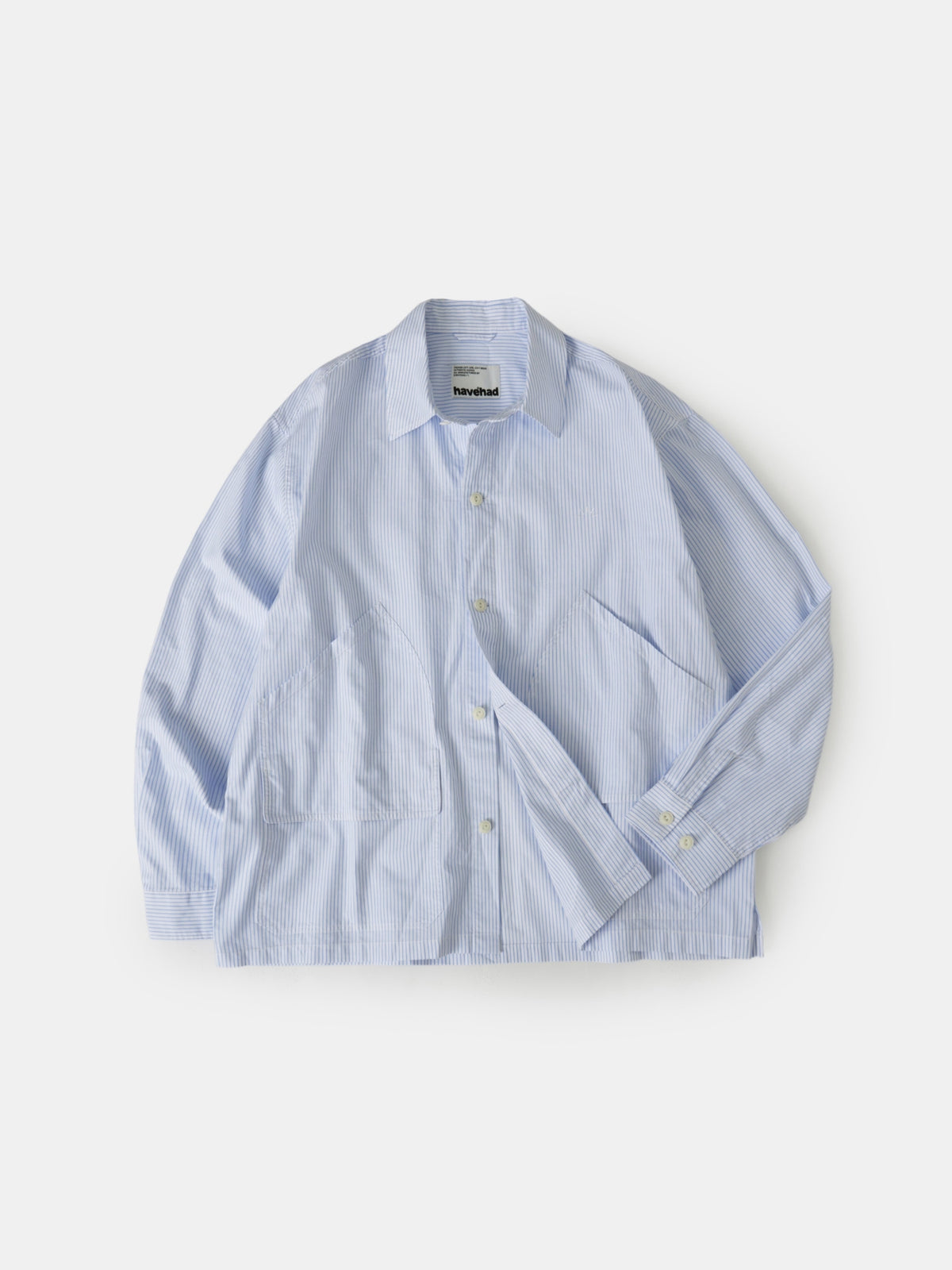 Field Pocket Shirt Jacket (Stripe White)
