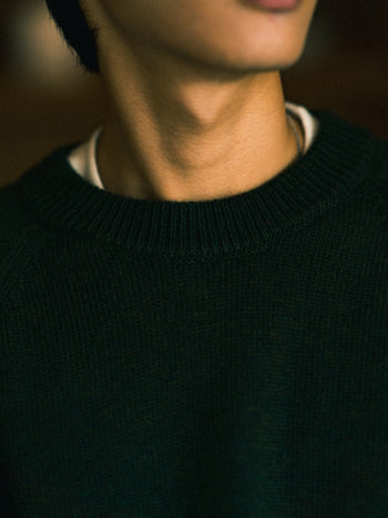 Yak Wool Crewneck Sweater (Gray)