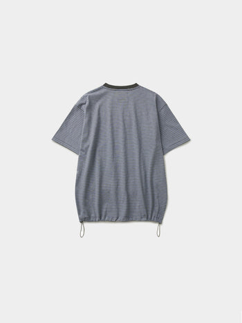 Relaxed Half Stripe String Tee (Stripe Charcoal)