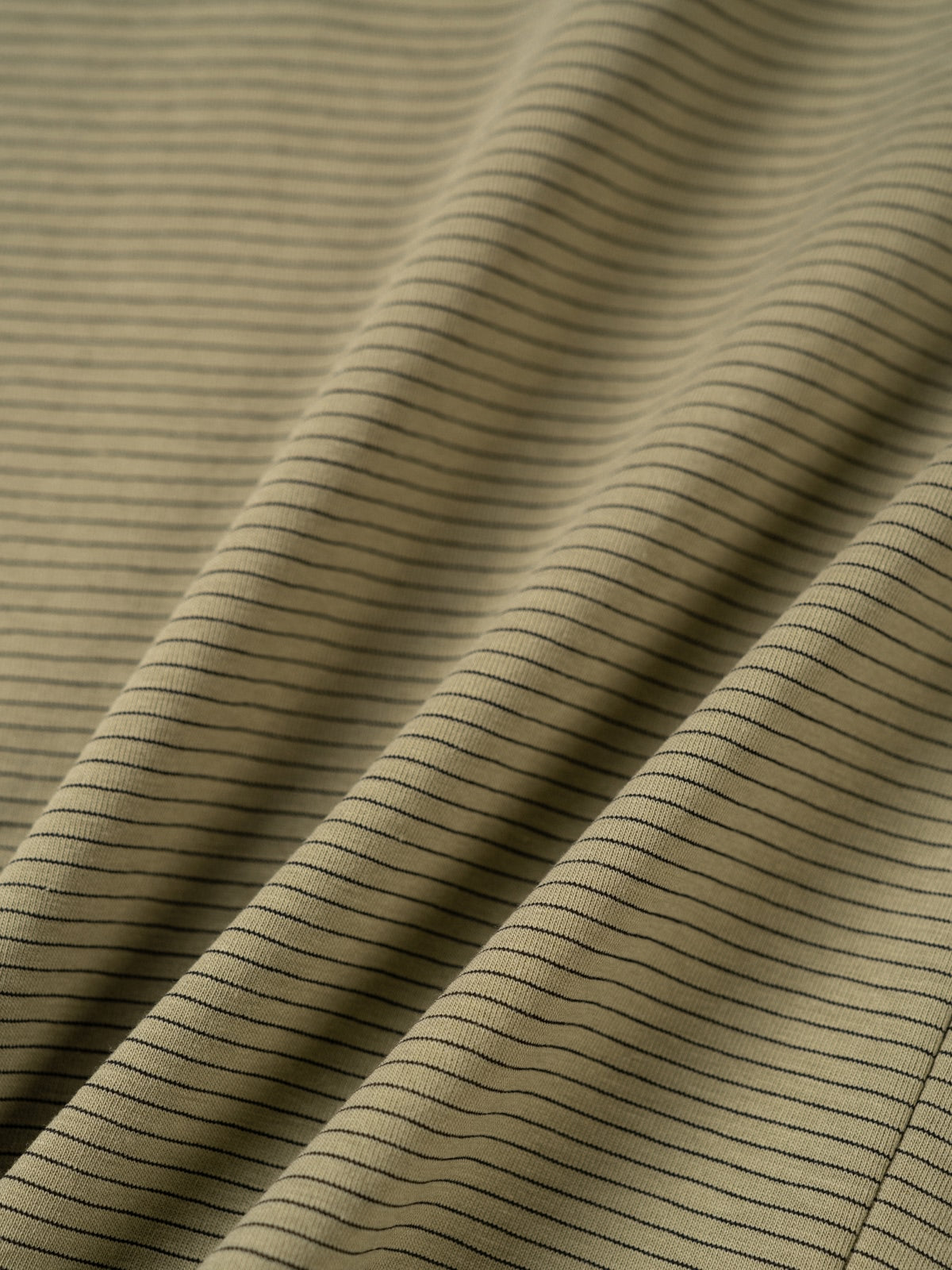 U-neck Sleeveless Top (Stripe Olive)