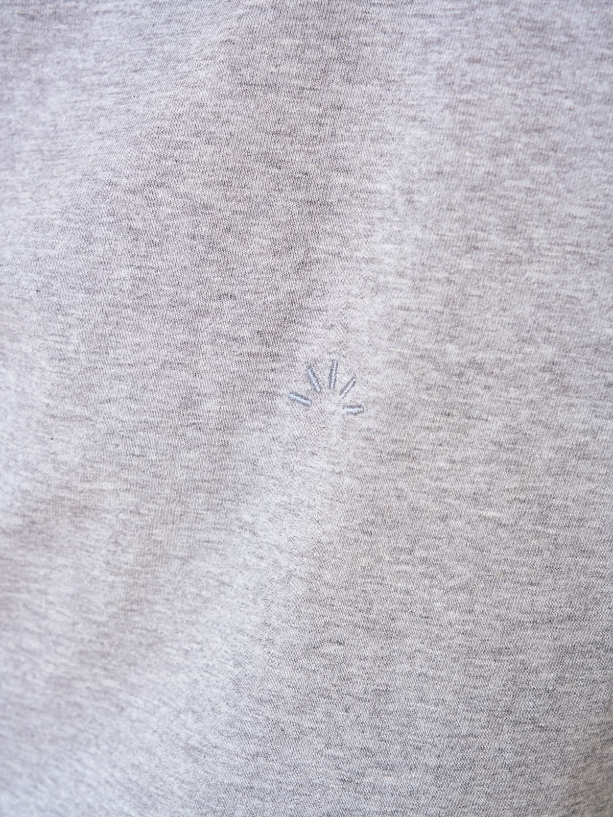 Relaxed Half String Tee (Melange Gray)